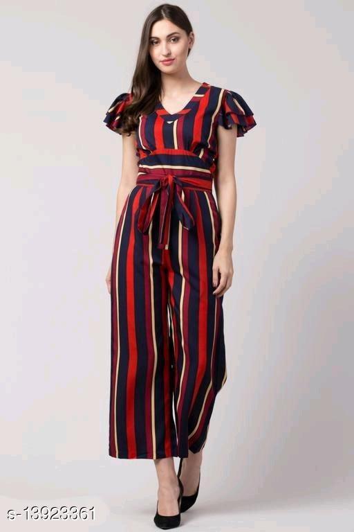 Jumpsuit sọc đỏ