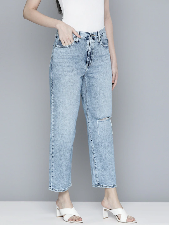 Quần jeans ống rộng