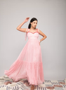 Đầm maxi màu hồng